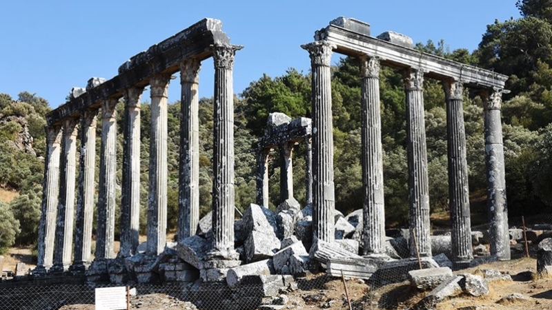 Zeus Tapınağı yeni sütunlarıyla eski ihtişamına kavuşacak
