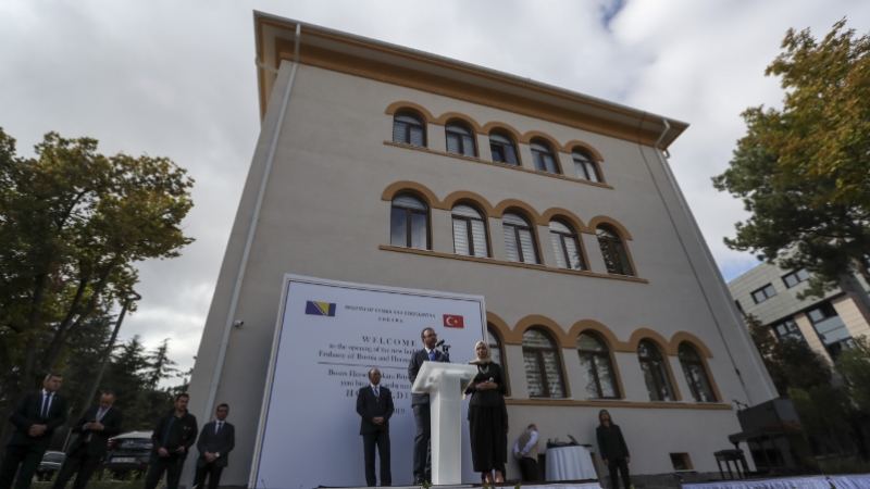 Bosna Hersek'in yeni büyükelçilik binasının açılışı yapıldı