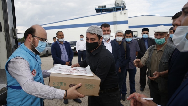 Türkiye Diyanet Vakfı, Rusya'da kurban eti dağıttı
