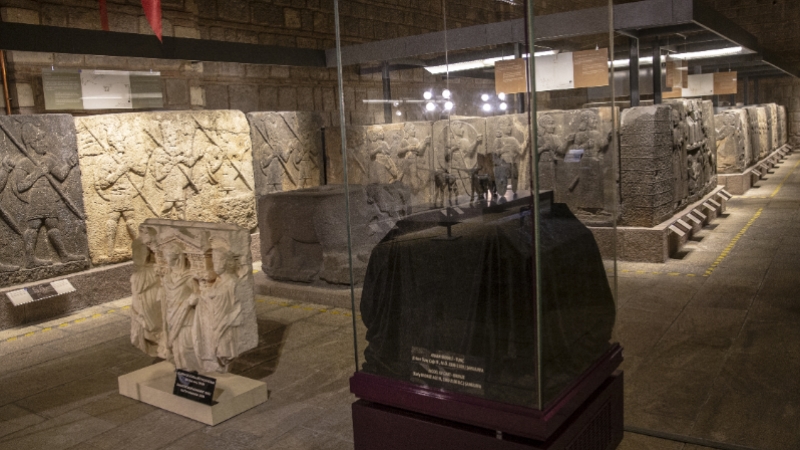 Geri kazandırılan eserler Anadolu Medeniyetleri Müzesi'nde