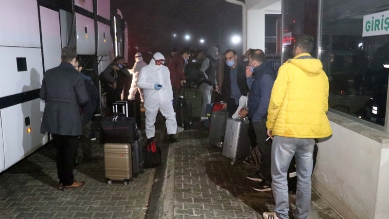 Yurt dışından gelen 130 kişi yurda yerleştirildi