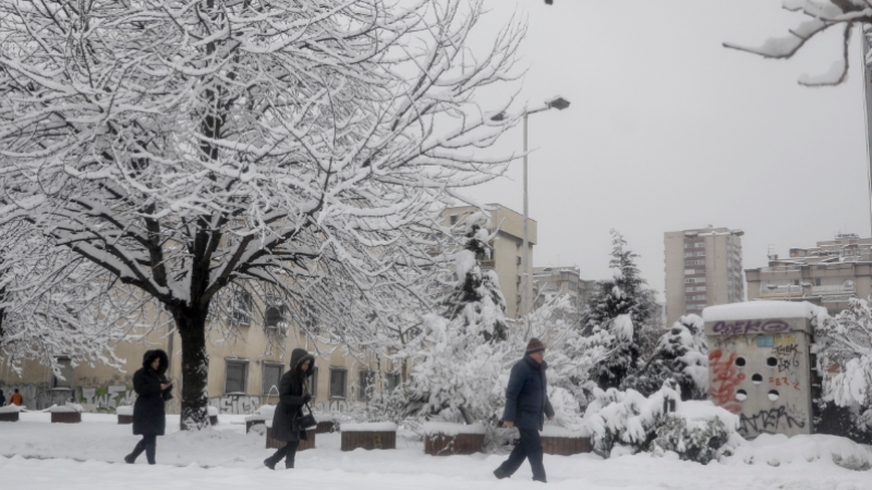 Bosna Hersek'te kar hayatı olumsuz etkiledi