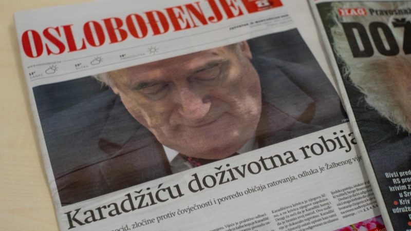 'Karadzic kararı' Balkan medyasında geniş yer buldu  
