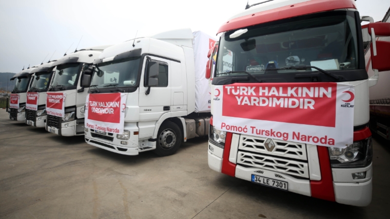 Türk Kızılay Bosna Hersek'teki göçmenlere yardım gönderdi
