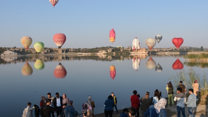 Büyük Taarruz'un 99. yıl dönümünde sıcak hava balonları Afyonkarahisar semalarında